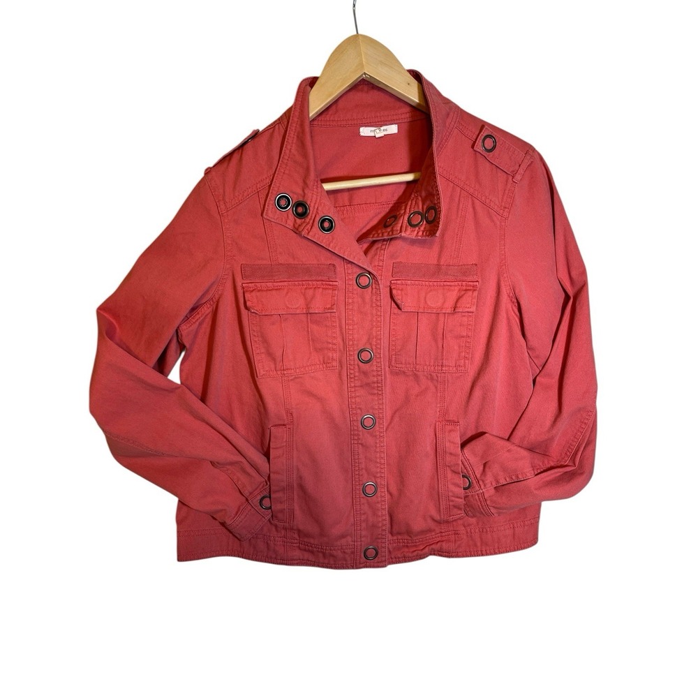Maurices Jacket Women's 0 Snap Utility Pink